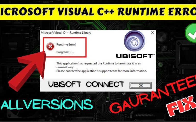 Ubisoft Connect Runtime Error Fix Methods